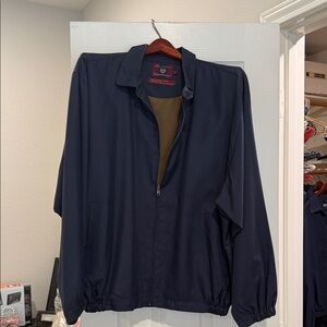Classic Navy Windbreaker for Men